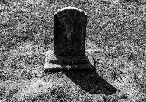 Single tombstone Foto stock
