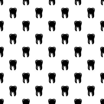 Single tooth icon, simple style Stock Illustration