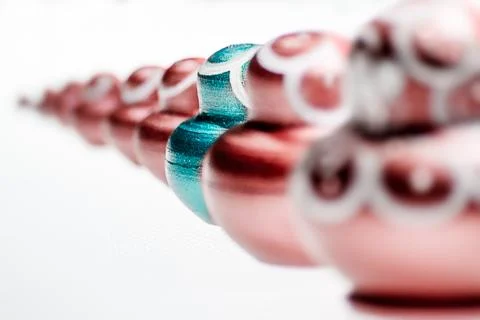 Single toy in a que Foto stock