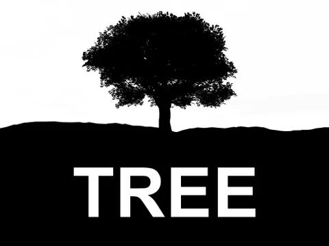 Single Tree Stock Illustration