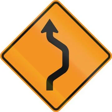 Single Two-Reverse Curve Stock Illustration