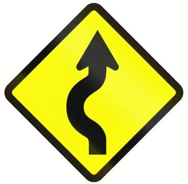 Single Two-Reverse Curve In Indonesia Stock Illustration
