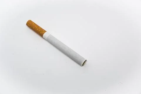 Single Unlit Cigarette Isolation Stock Photos
