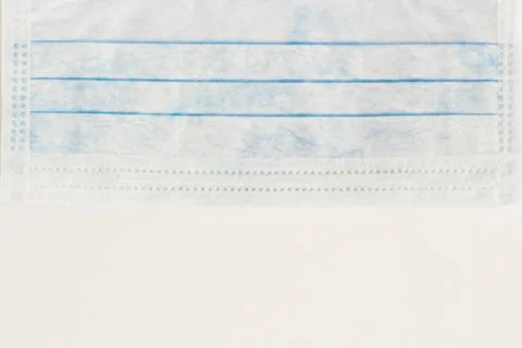 Single use hygenic face mask on white background Stock Photos