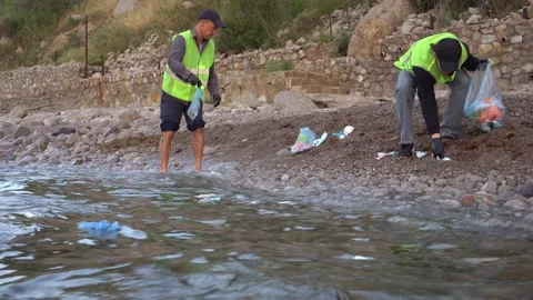 Single-use plastics to combat the coronavirus are polluting the environment Stock Footage 157260191