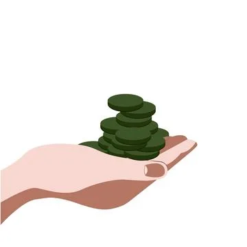 Single vector main object without background. Money and coins. Bag with Stock Illustration