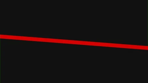 A single vibrant red horizontal line isolated against a solid black backgroun Stock Footage 340900358