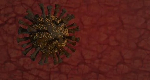 Single Virus Stock Illustration