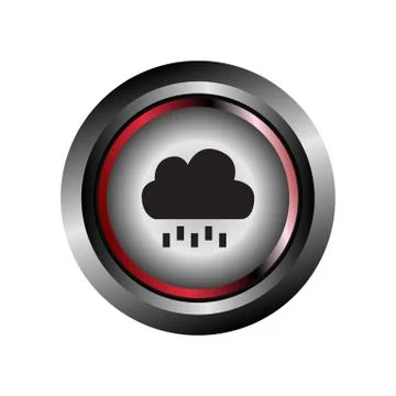 Single weather icon - Cloud with Rain Illustrazione stock