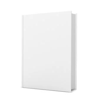 Single white book Stock Illustration