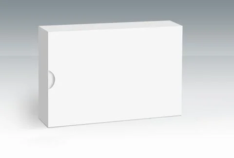 Single white box on ground concept series 스톡 일러스트