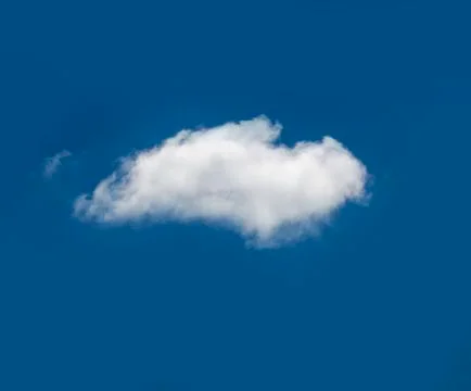 Single white cloud 库存插图