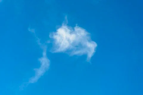 Single White cloud Stock Photos