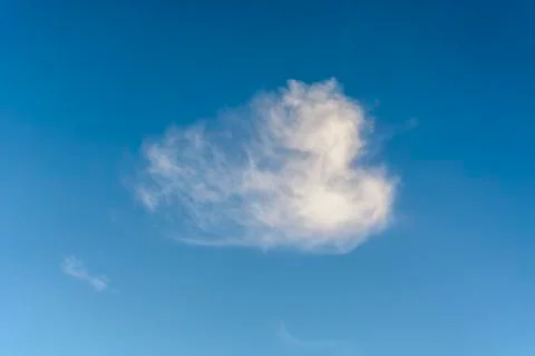 Single White cloud Stock Photos