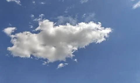 Single White Cloud Foto stock
