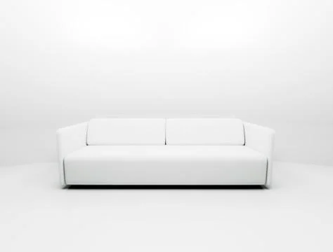 Single white couch Stock Illustration