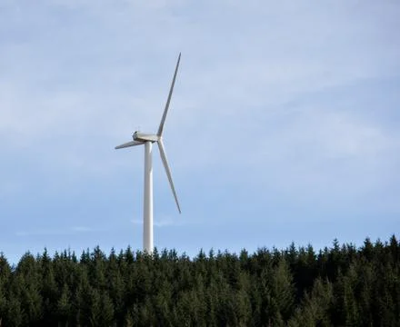 Single wind electricity generator Stock Photos