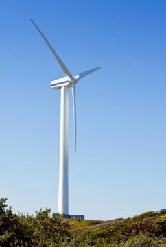 Single wind power generator Stock Photos