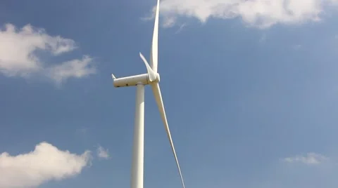 A single wind turbine 스톡 동영상 41378943