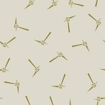 Single wind turbine glyph vector seamless pattern Illustrazione stock