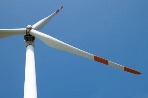Single wind turbine Stock Photos
