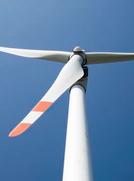Single wind turbine Stock Photos
