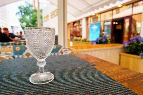 Single wineglass Stock Photos