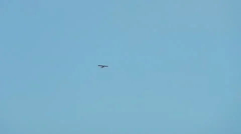 Single Wing Airplane Flyby Stock Footage 11946361