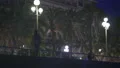 Single woman walking city street late at night, romantic couple enjoying date 4k or 4k+ Resolution