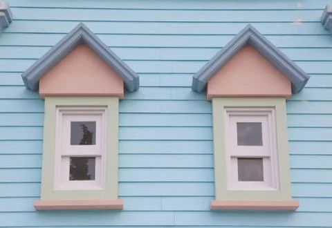 Single wood old window Stock Photos