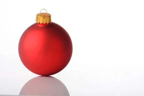 Single xmas ball Stock Photos