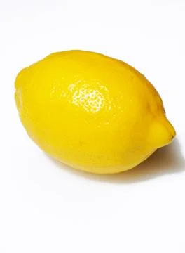 Single yellow lemon Stock Photos