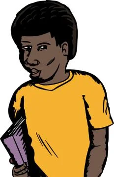 Single Young Student Stock Illustration