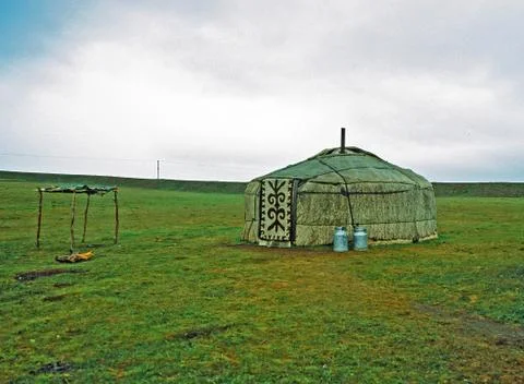 Single yurt Stock Photos