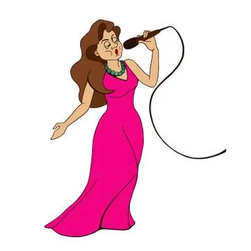 Singler on a white background Stock Illustration