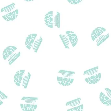 Singles cruise glyph seamless pattern イラスト素材