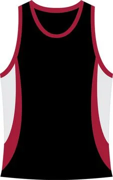 Singlet Mock ups Vectors Stock Illustration