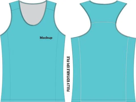 Singlet Mockup Stock Illustration