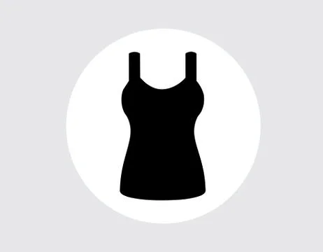 Singlet, sleeveless flat icon the circle Stock Illustration