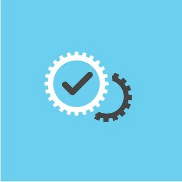 Singletasking or Monotasking icon w check mark Stock Illustration
