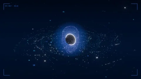 Singularity accretion disc event horizon Stockbeeldmateriaal 340048373