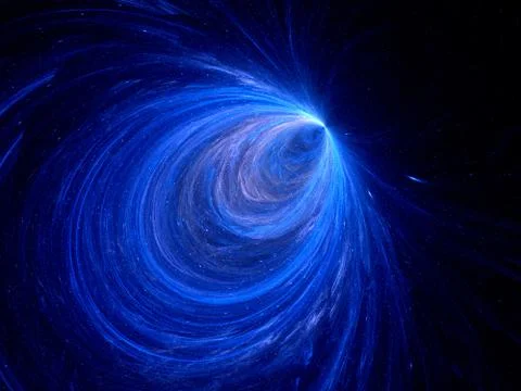 Singularity in deep space Stock Illustration