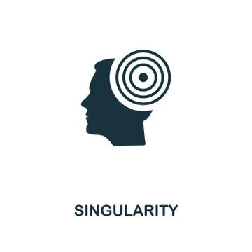 Singularity icon. Premium style design from artificial intelligence icon Stock Illustration