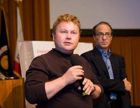 Singularity University First Meeting with Ames Center Director Pete Worden... Foto stock