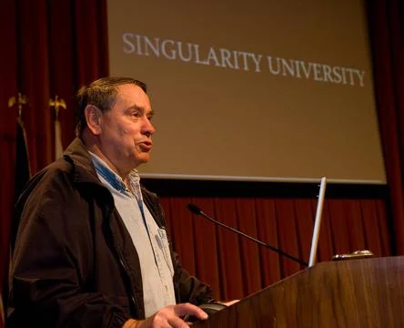 Singularity University First Meeting with Ames Center Director Pete Worden... Stock Photos