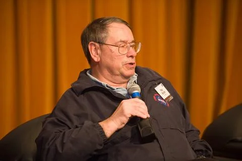 Singularity University First Meeting with Ames Center Director Pete Worden... Foto stock