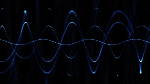 Sinisoidal wave lines looped background Stock Footage 337966347