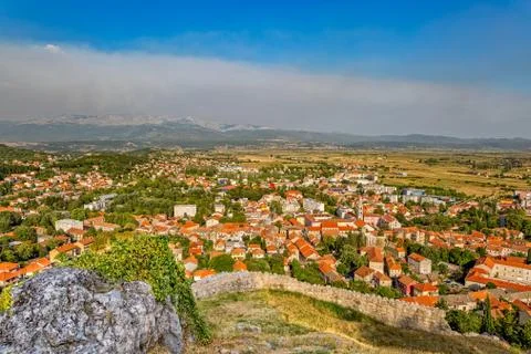 Sinj panoramic view Stock-Fotos