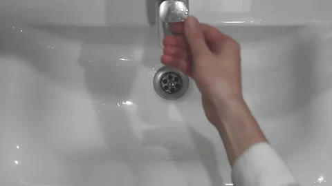 Sink and bleeding gums Stock Footage 97142804