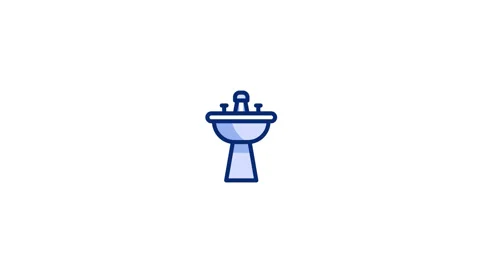 Sink Animated Icon Stock Footage 320344660